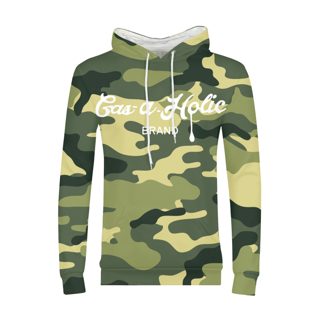 military print hoodie