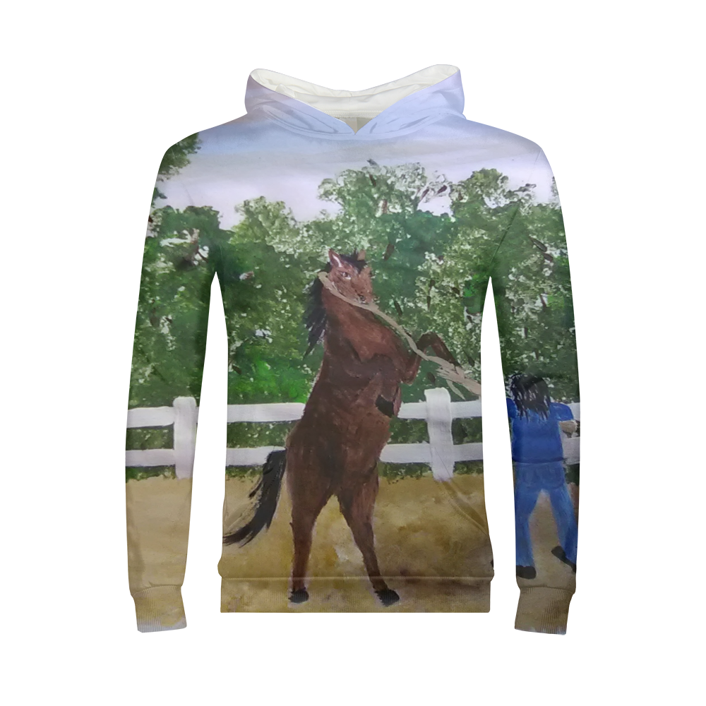 JasonMade Rand mcnally Pony Buy Horse Kids Fashion Popular Hooded Hoodies With Pocket